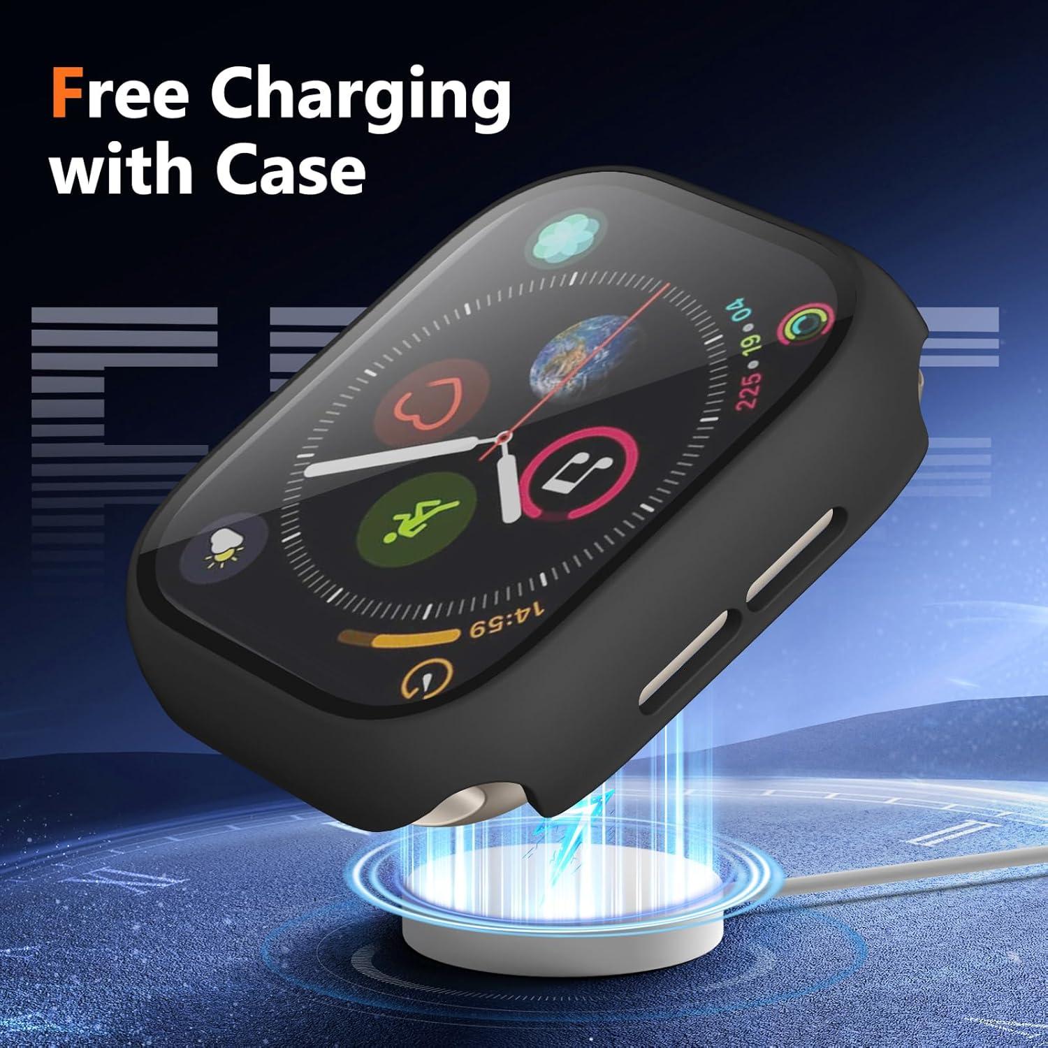 Funda Bumper Charlam para Apple Watch 38mm con Protector 3 Pzas