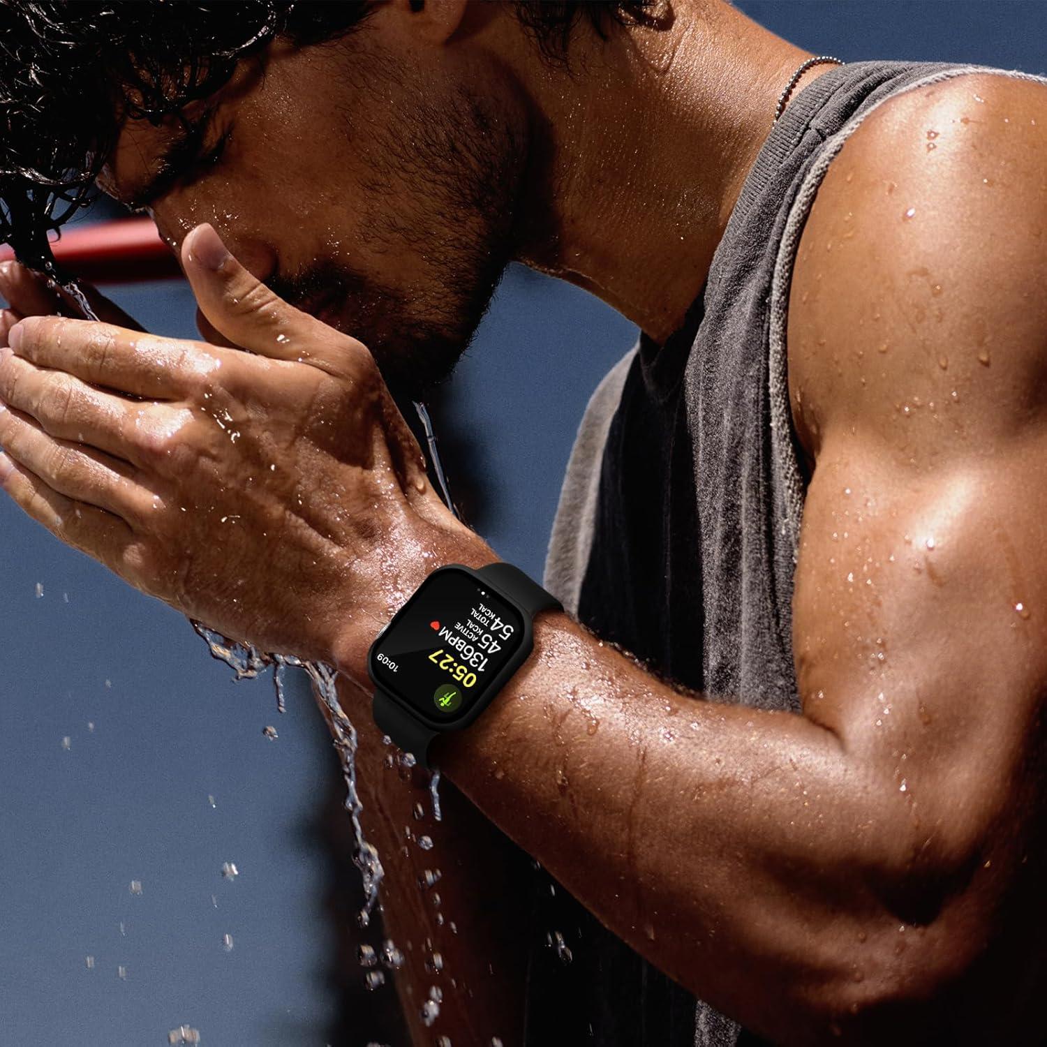 Funda Bumper Charlam para Apple Watch 38mm con Protector 3 Pzas