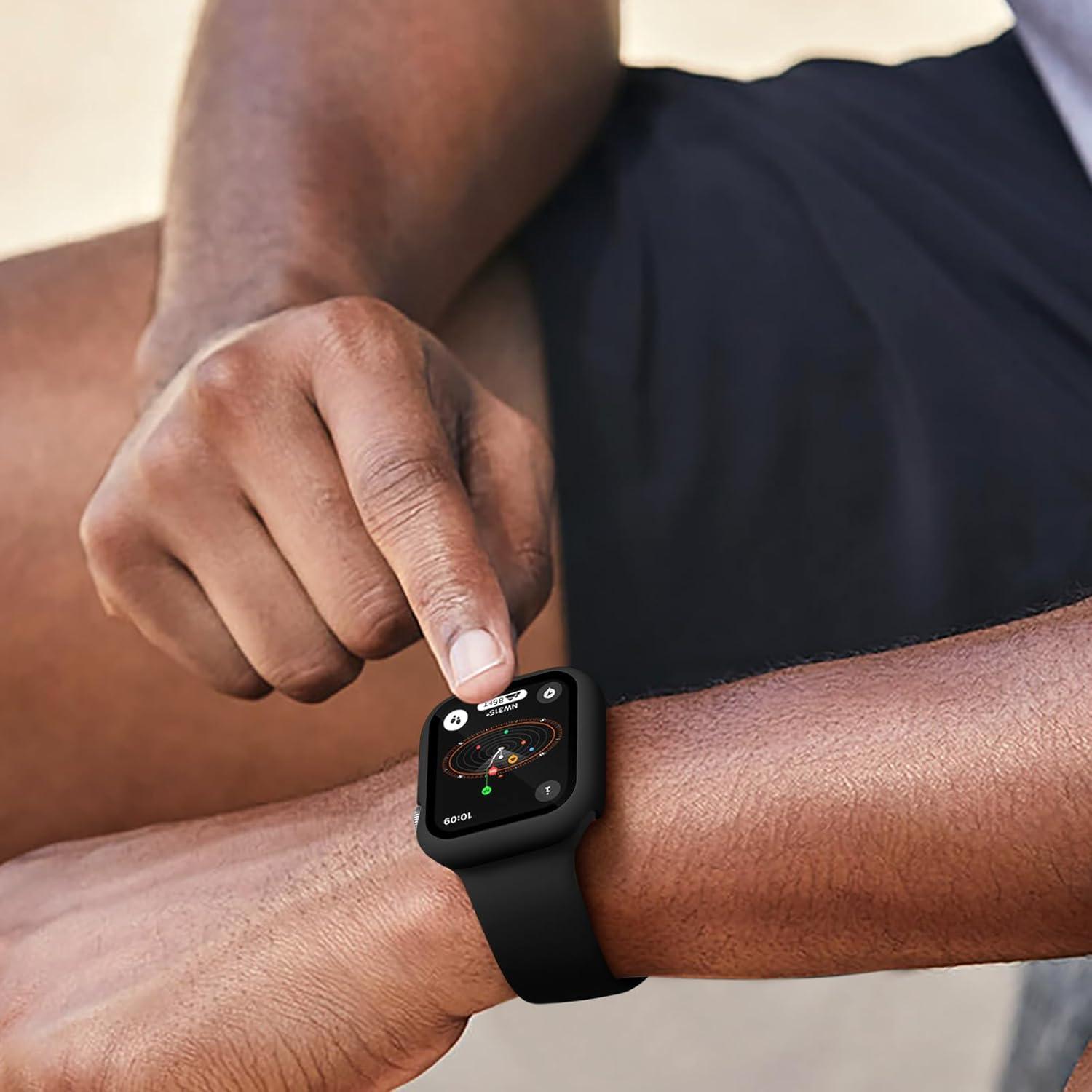 Funda Bumper Charlam para Apple Watch 38mm con Protector 3 Pzas