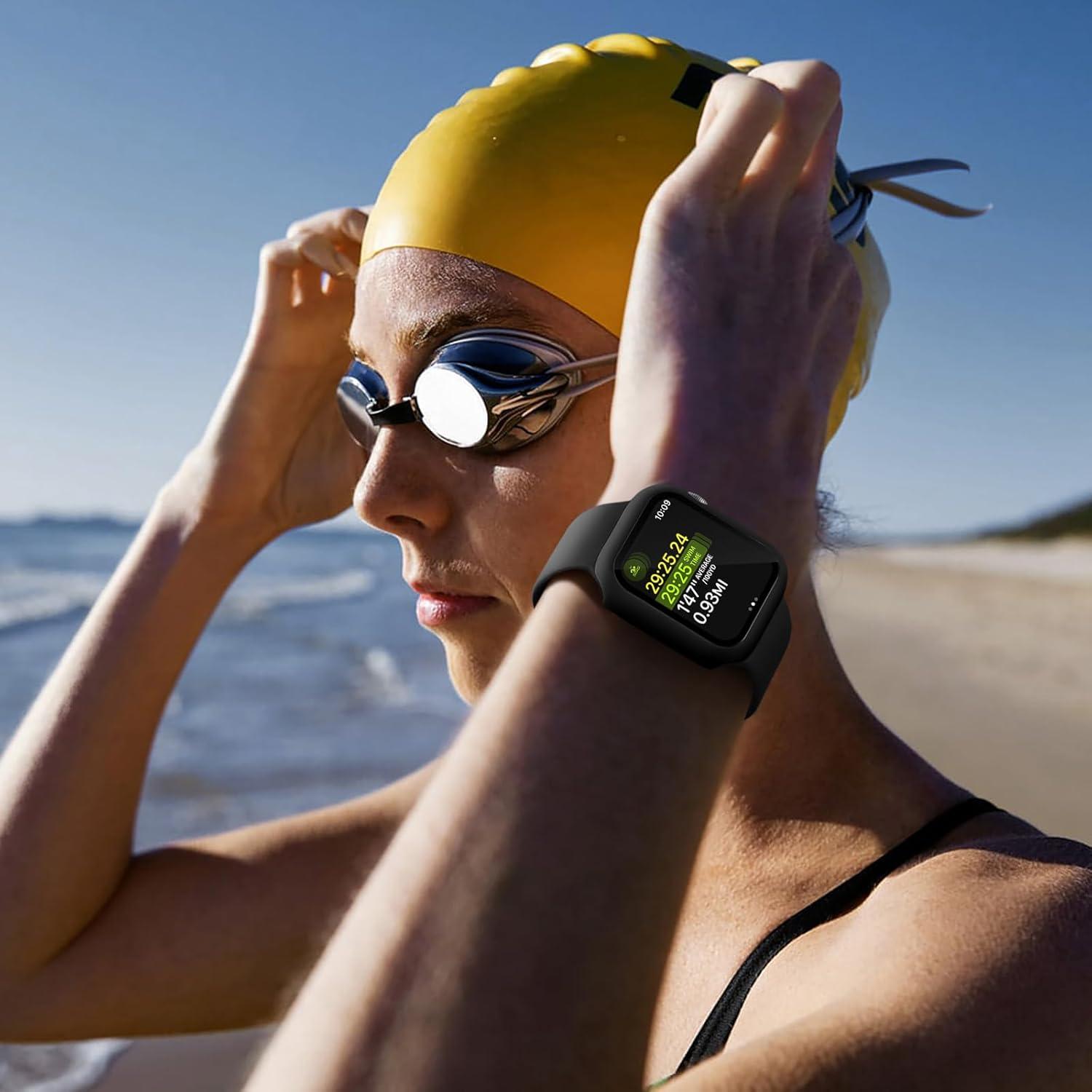 Funda Bumper Charlam para Apple Watch 38mm con Protector 3 Pzas