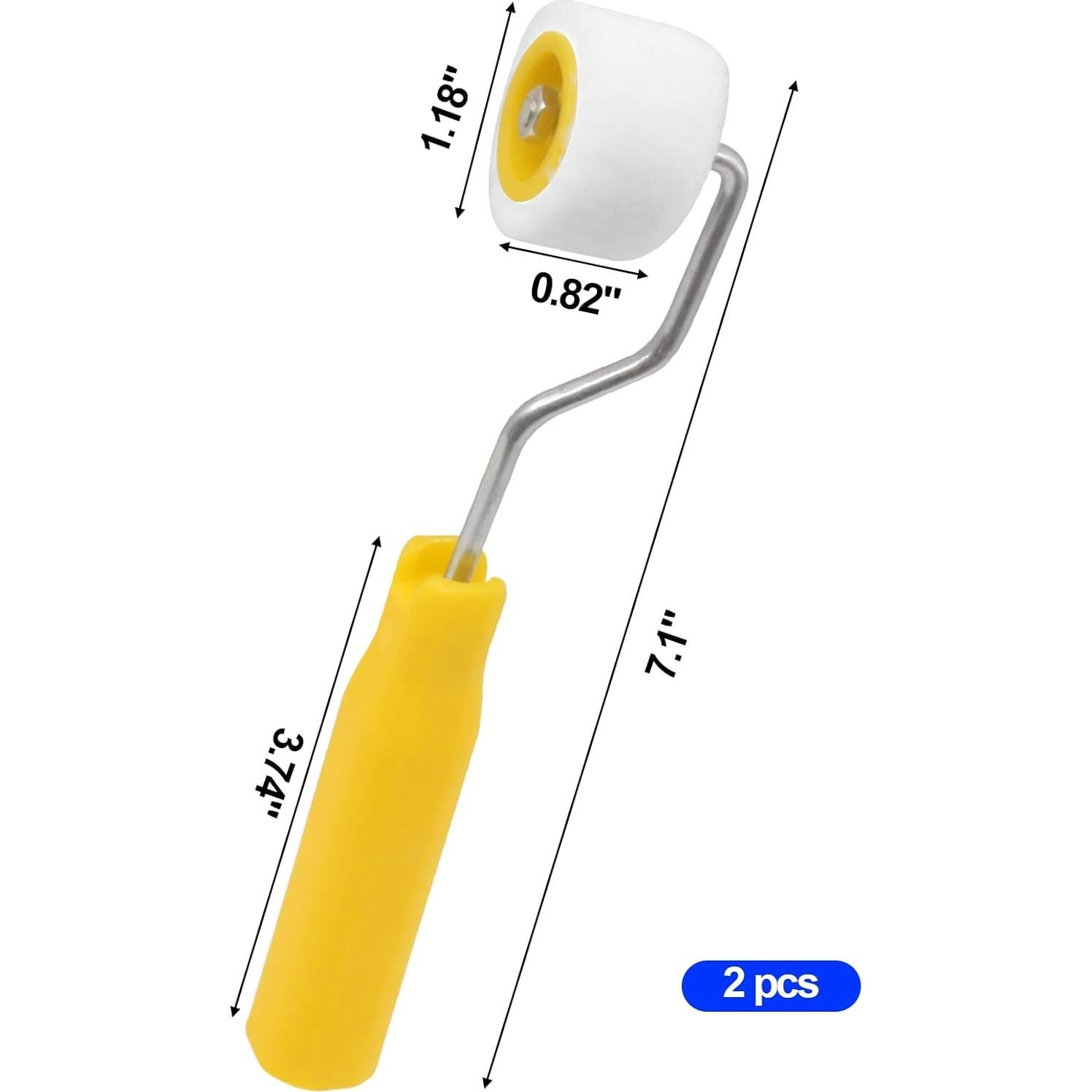 Mini Rodillos de Pintura YINARONG 2 Piezas 17.78 cm