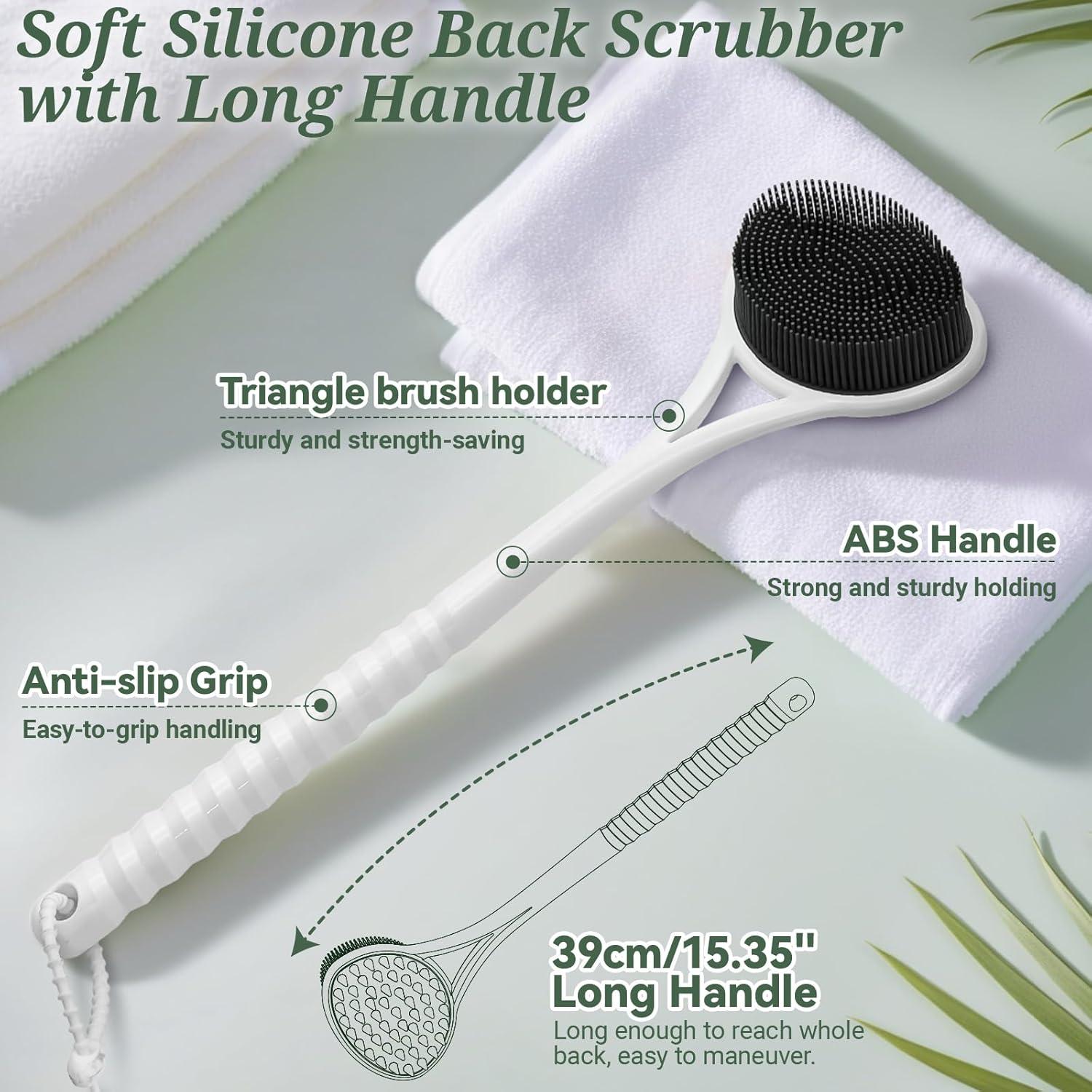 Juego de Exfoliadores de Silicona GEENOA 39 cm 2 Piezas