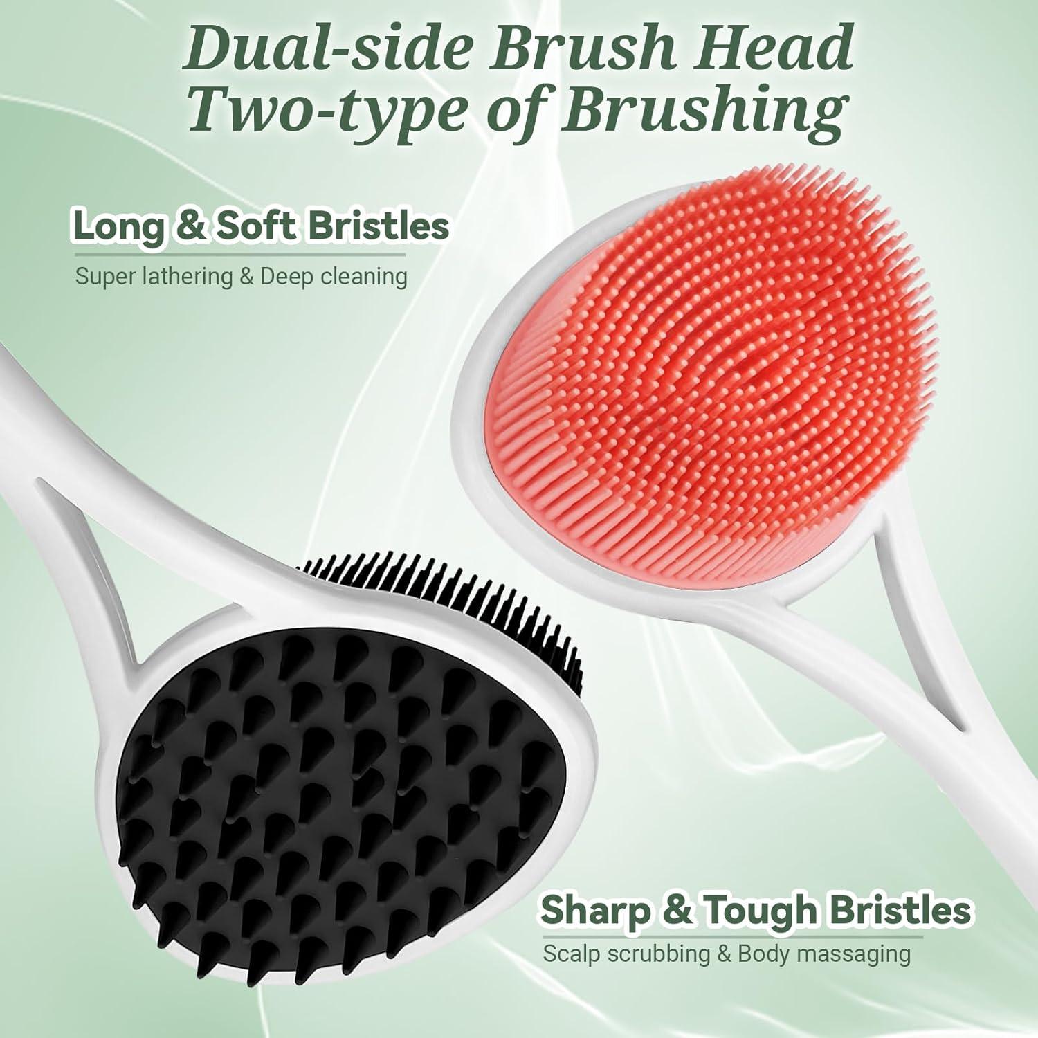 Juego de Exfoliadores de Silicona GEENOA 39 cm 2 Piezas