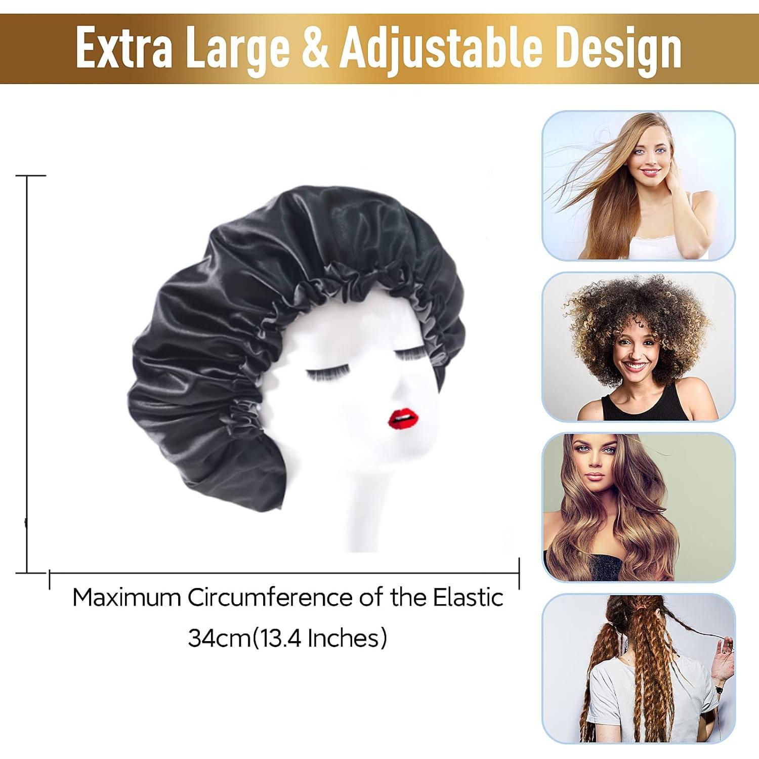 Gorro de Ducha Reutilizable Fishent Extra Grande Negro