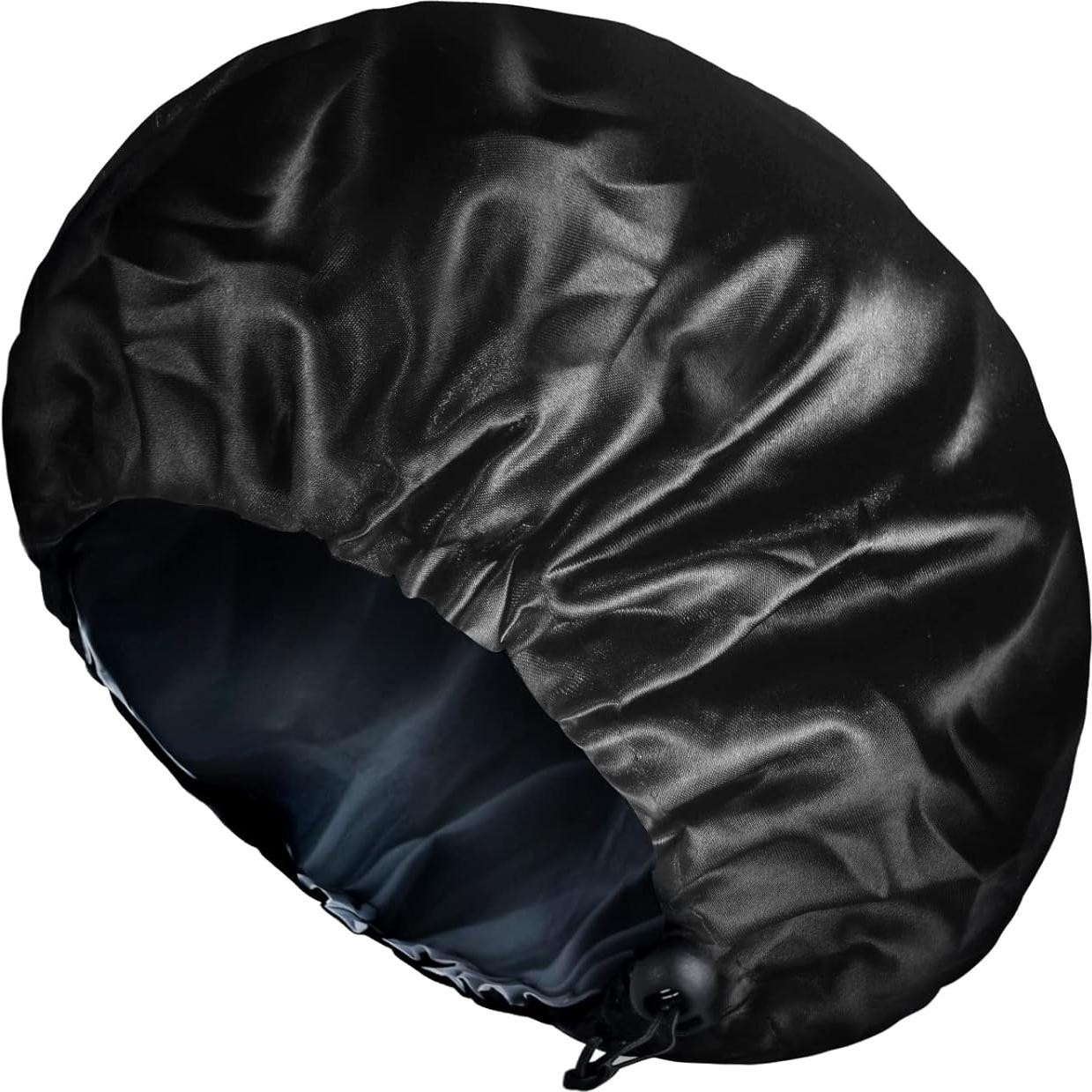 Gorro de Ducha Reutilizable Fishent Extra Grande Negro