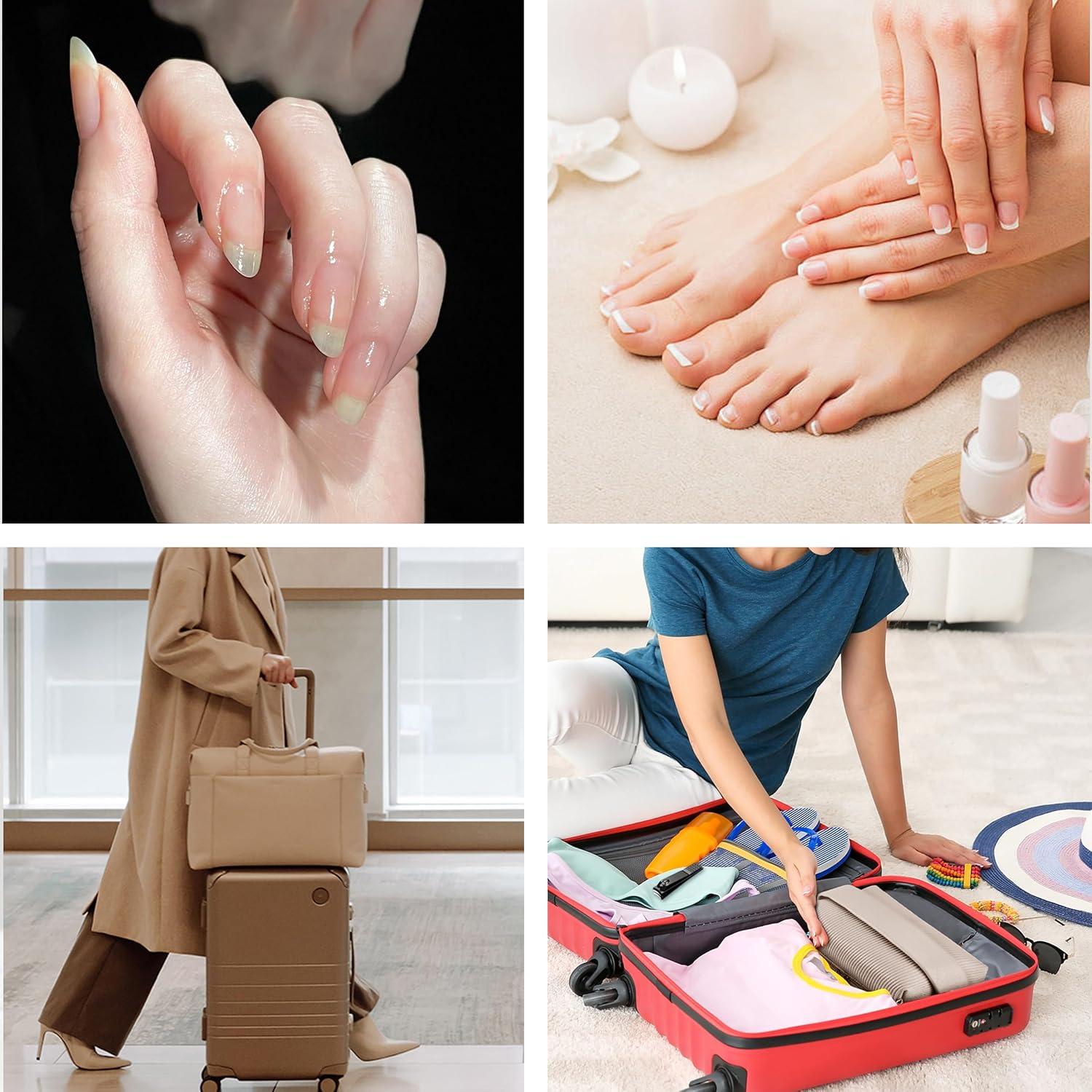 Paquete de 10 Cortauñas Rectos Natzerat de Acero Inoxidable