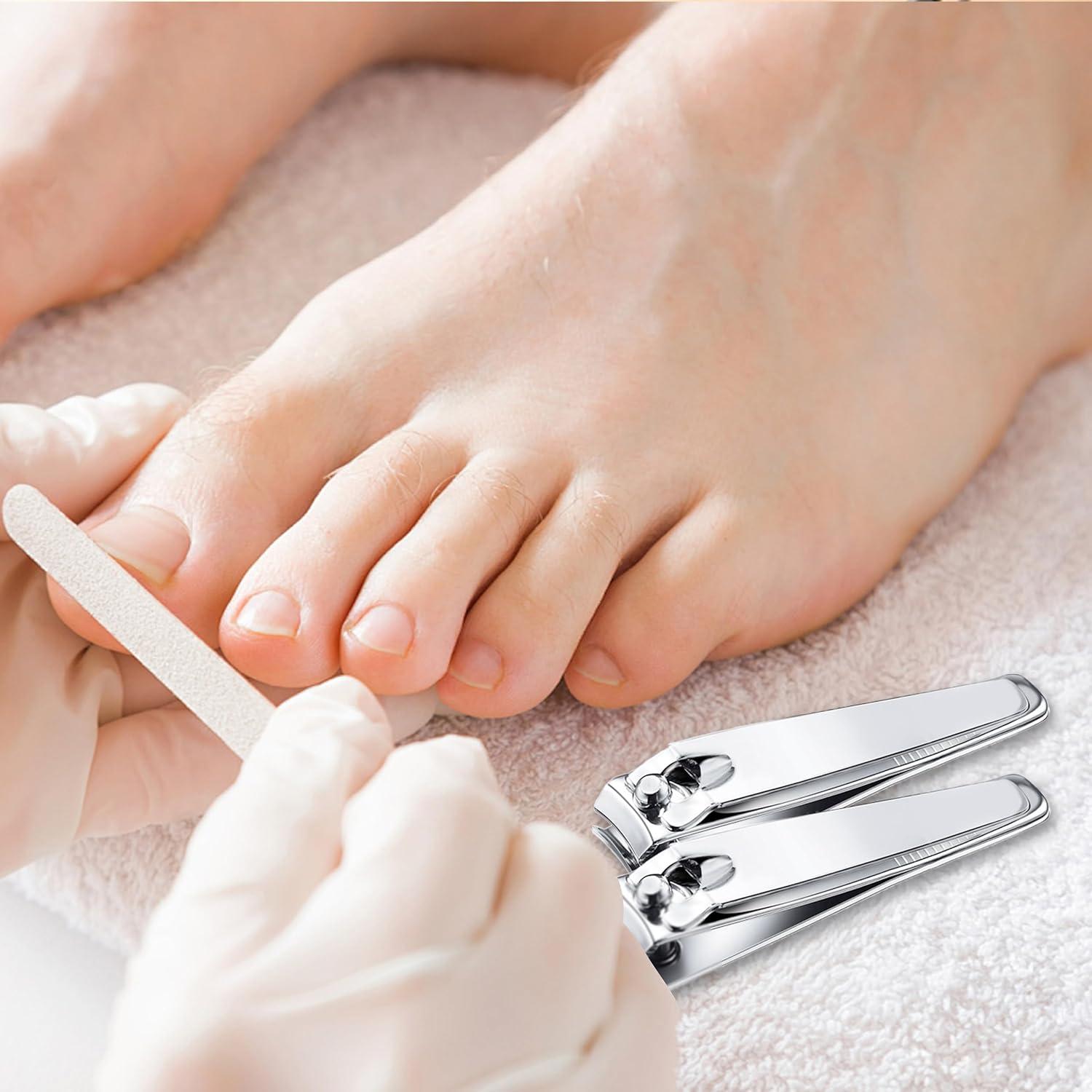 Paquete de 10 Cortauñas Rectos Natzerat de Acero Inoxidable