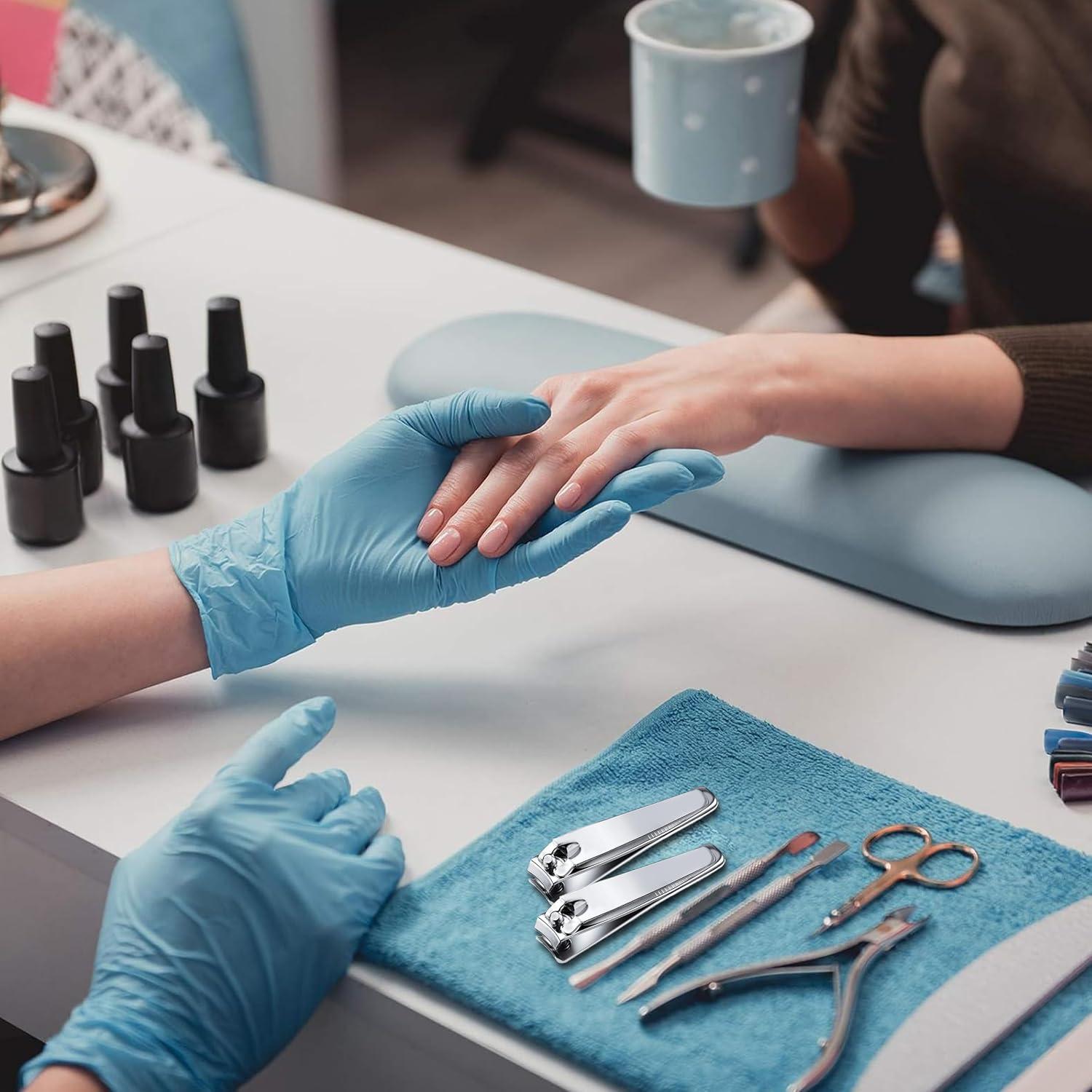 Paquete de 10 Cortauñas Rectos Natzerat de Acero Inoxidable