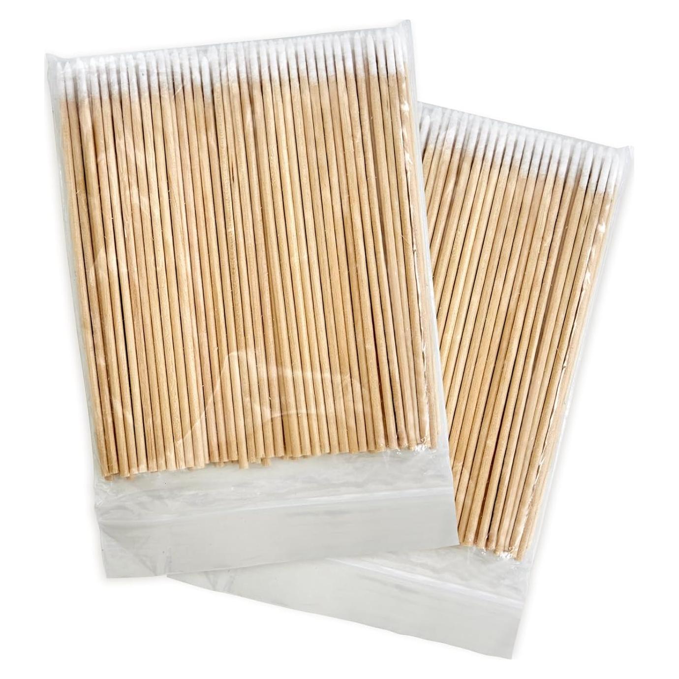 200 Hisopos de Algodón Afilados PLJ 10 cm para Maquillaje