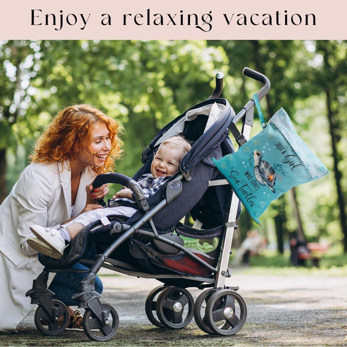 Bolsa Impermeable Reutilizable ZCYXUUW Tortuga Bebé 25.9x32cm