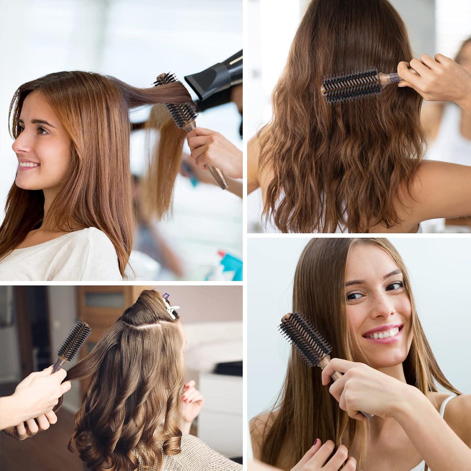 Cepillo Redondo LORSEX de Cerda de Jabalí 5.08 cm para Cabello