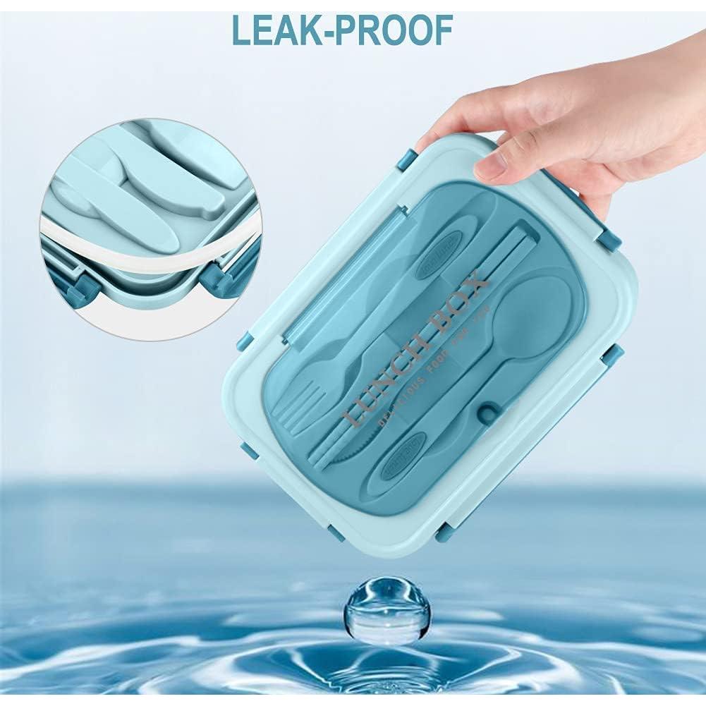 Caja Bento WILDAURORA 1200 ML 3 Compartimentos A Prueba de Fugas