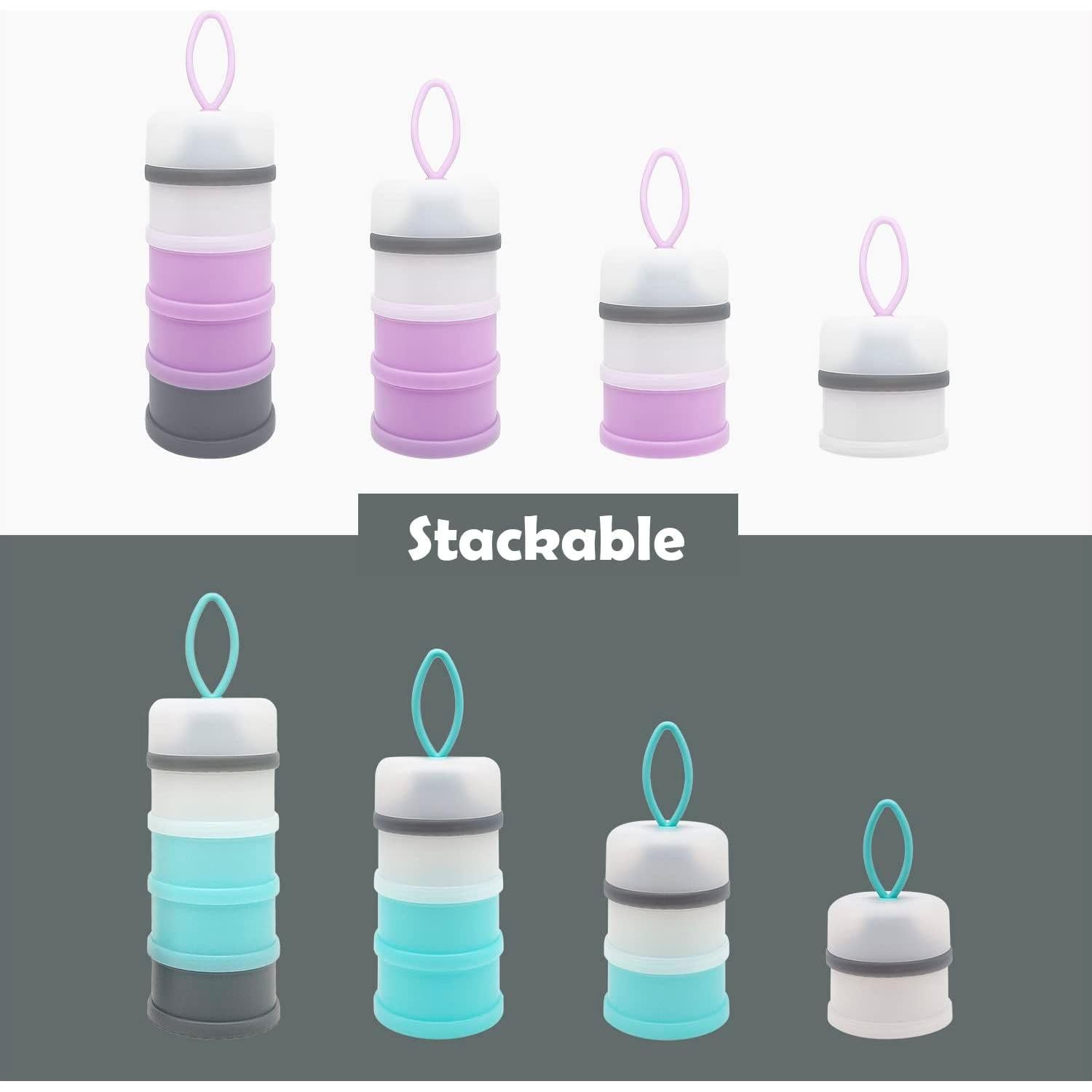 Dispensador de Fórmula para Bebés LADISO 4 Compartimentos