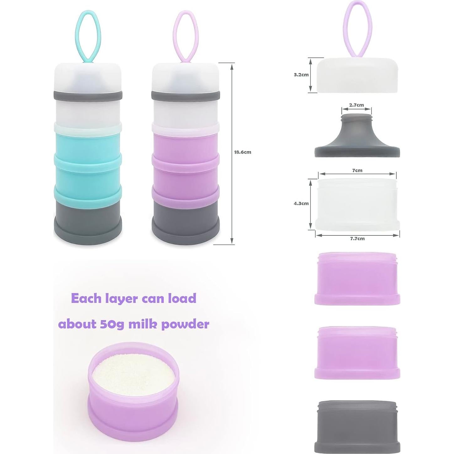 Dispensador de Fórmula para Bebés LADISO 4 Compartimentos