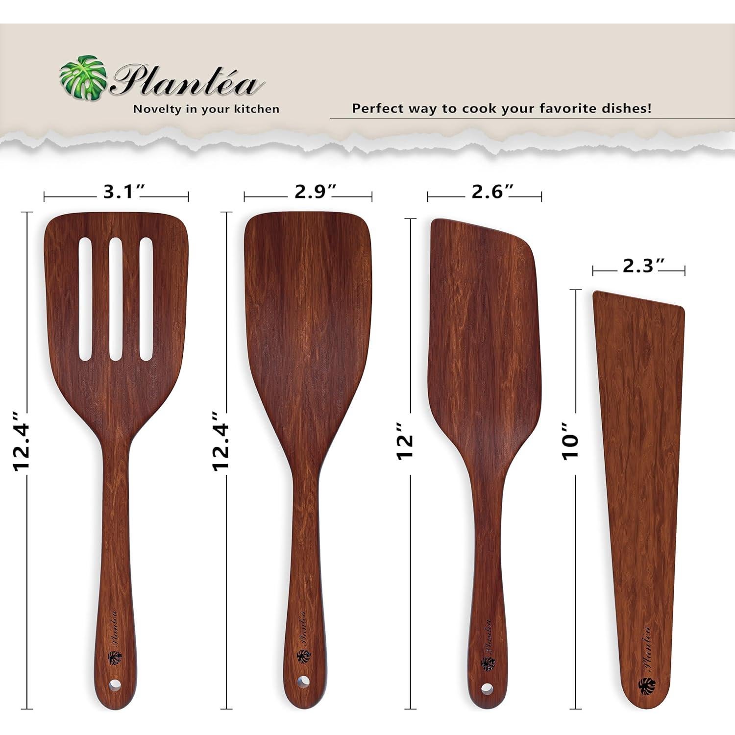 Juego de Utensilios de Cocina de Madera Plantea - 4 Piezas