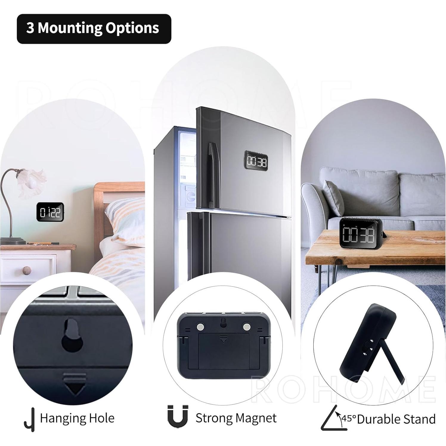 Temporizador Digital de Cocina Rohome 99 Minutos Pantalla LED