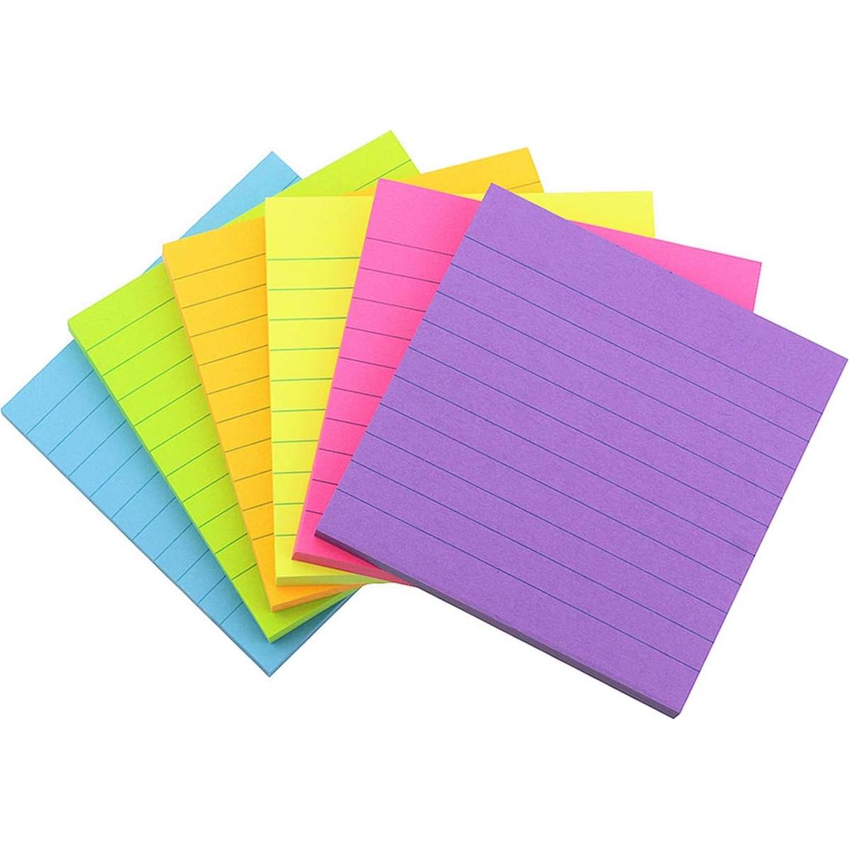 Notas Adhesivas Compra Temprana 7.62x7.62 cm 6 Colores 600 Hojas