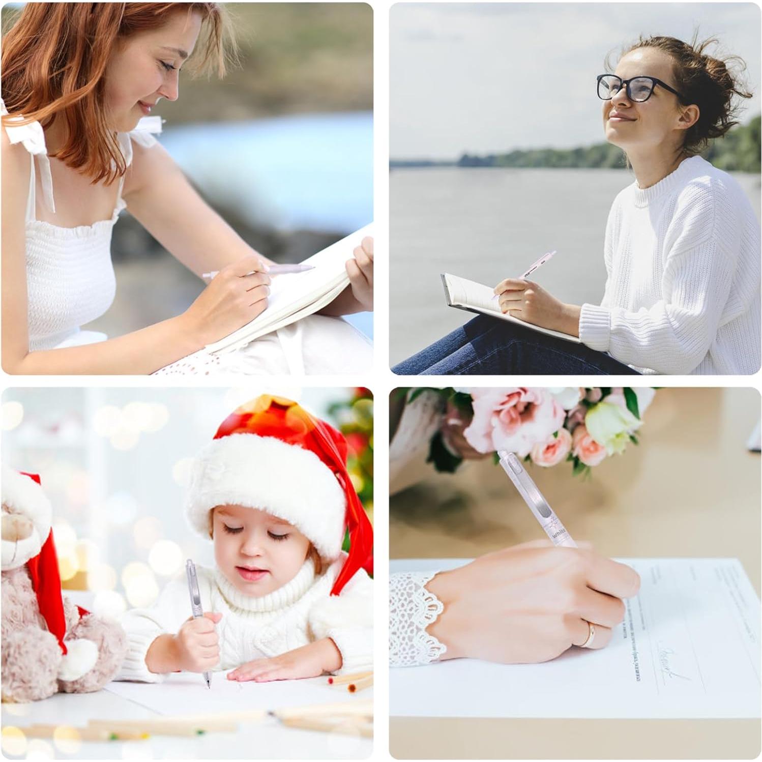 Set de 5 bolígrafos de gel retractables VideMundi 0.5mm