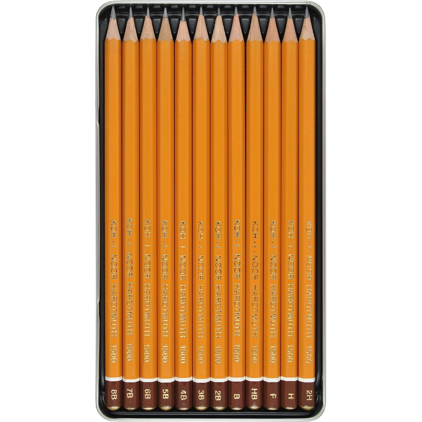 Conjunto de Lápices de Grafito Koh-I-Noor 12 Piezas 8B-2H