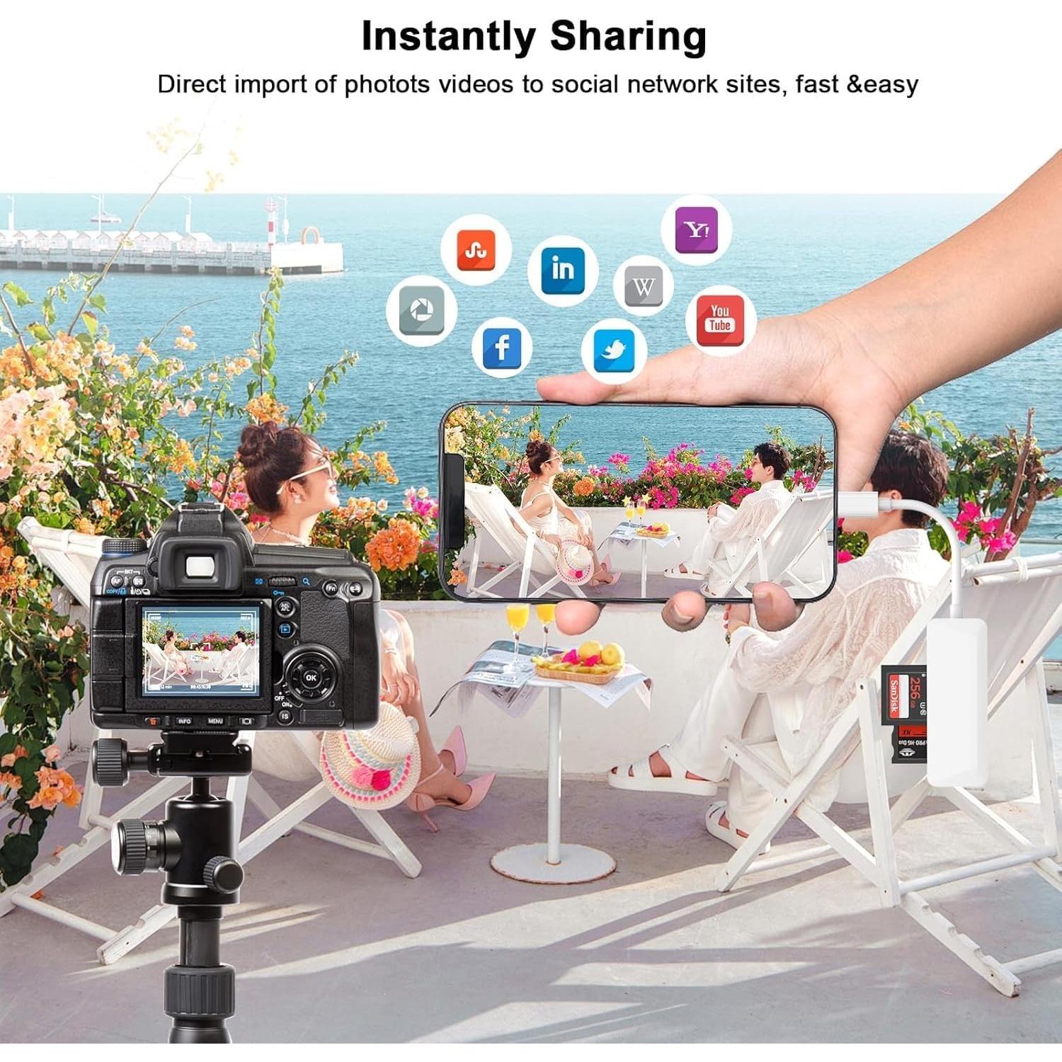 Lector de tarjeta SD Lightning WILLMLEGED para iPhone y iPad