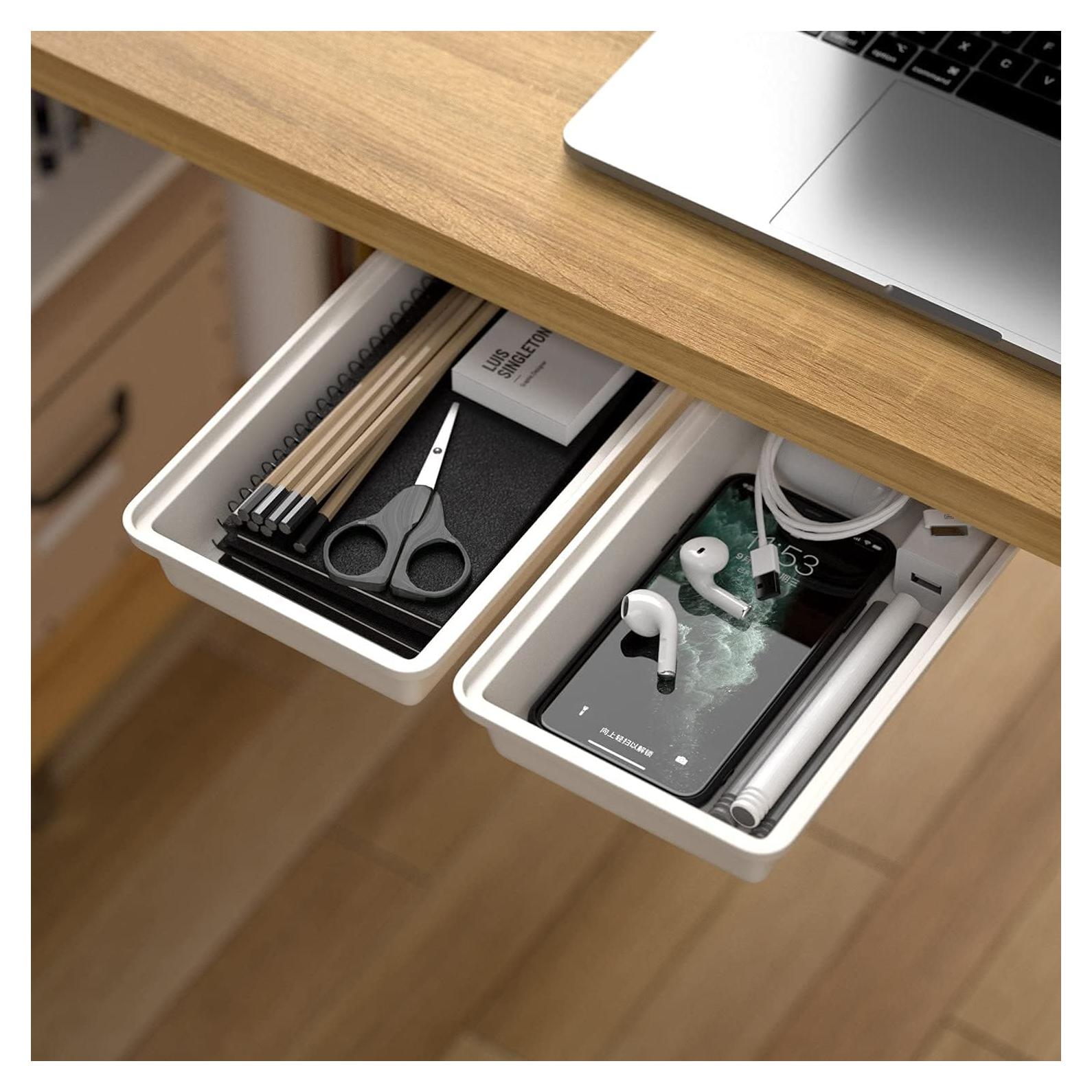 Organizador de Cajones Bajo Mesa SVNNELP 2Pack Blanco