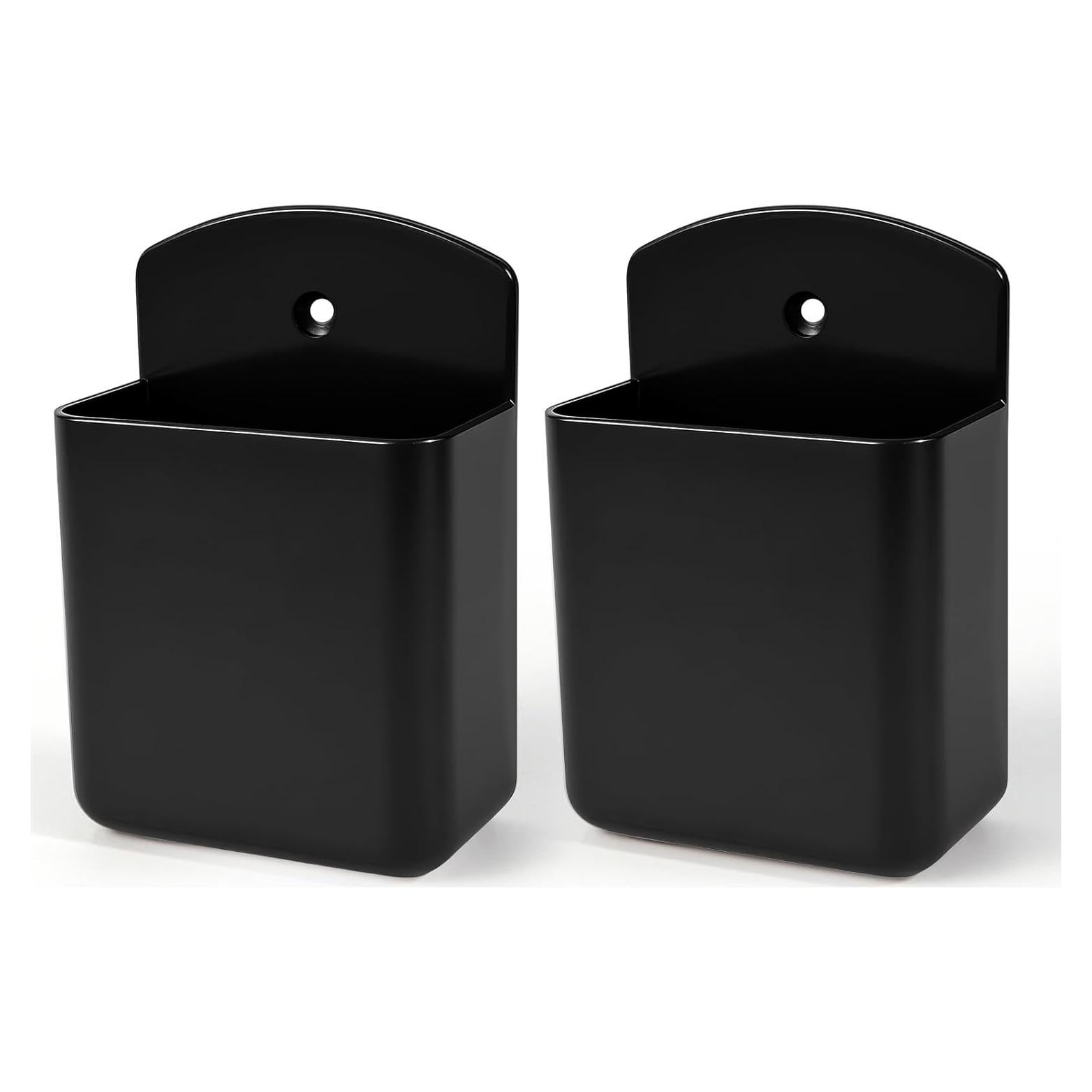 Soportes Adhesivos para Control Remoto AUGHOA - 2 Piezas Negro