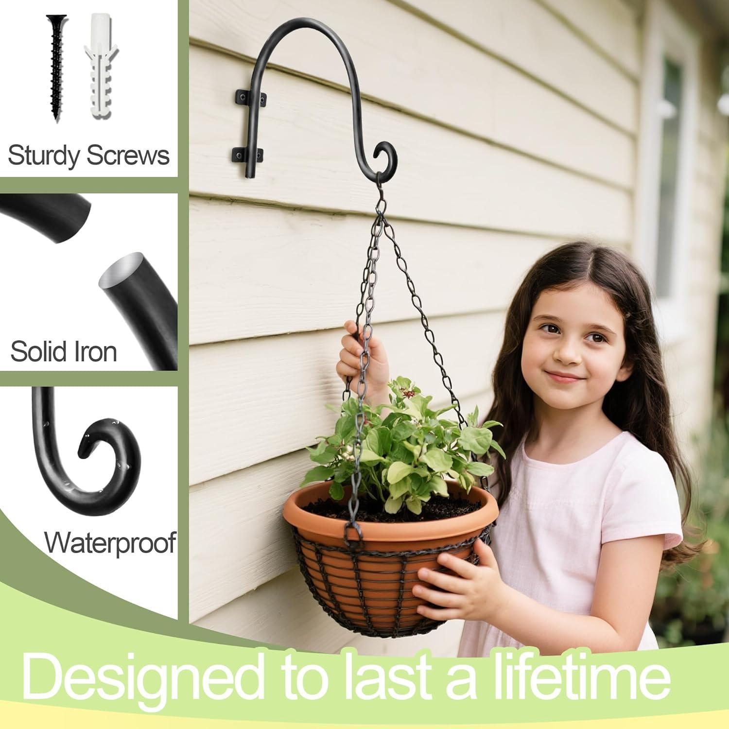 Soporte para Plantas Colgantes Qiang Ni - 2 Ganchos de 19.1 cm