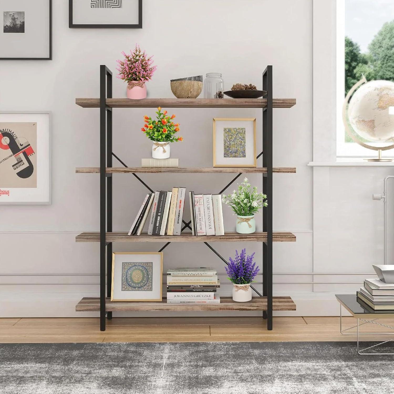 Juego de 4 Flores Artificiales en Maceta Yoratee para Decoración