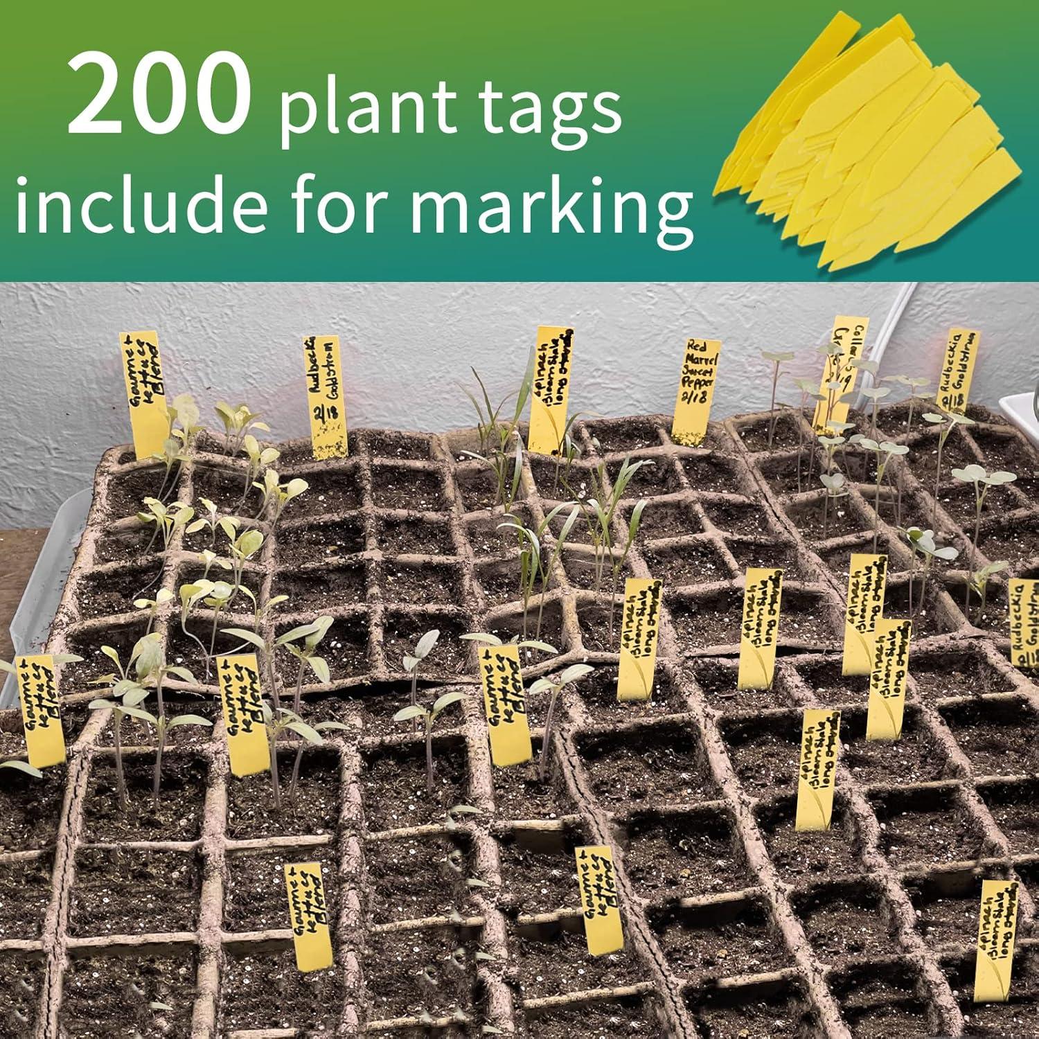 Bandejas de Inicio de Plántulas TCBWFY 320 Celdas Biodegradables