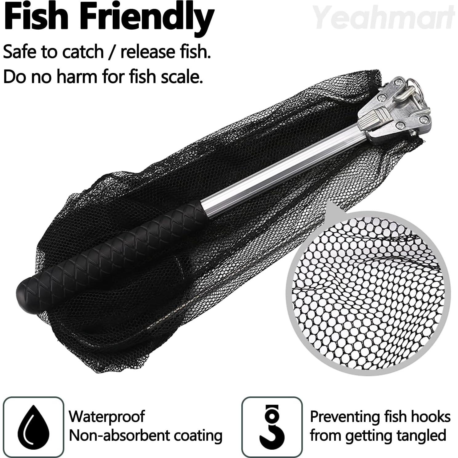 Red de Pesca Yeahmart Telescópica 53.34 cm Aluminio Nylon