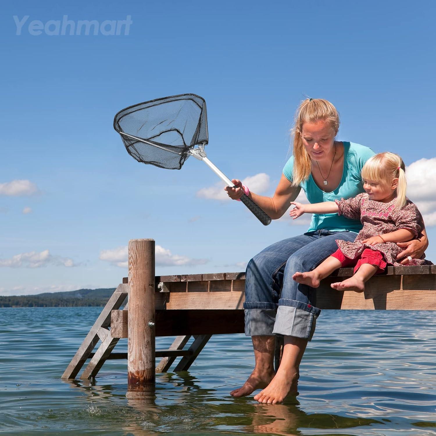 Red de Pesca Yeahmart Telescópica 53.34 cm Aluminio Nylon