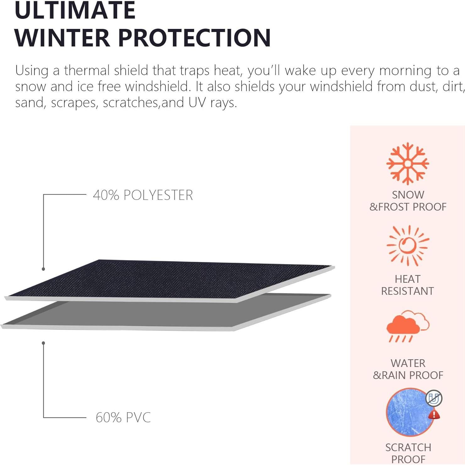 Protector de Parabrisas Nwgl - Funda Impermeable UV y Nieve
