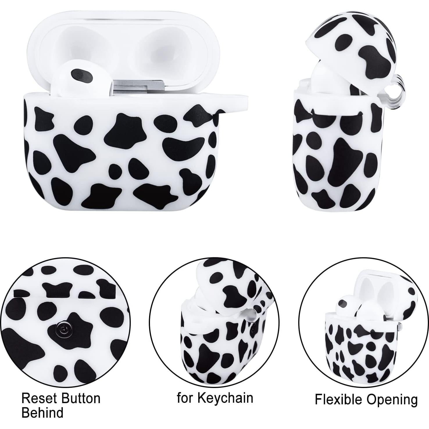 Funda de Silicona YOMPLOW para Airpods 3 2021 con Estampado Floral