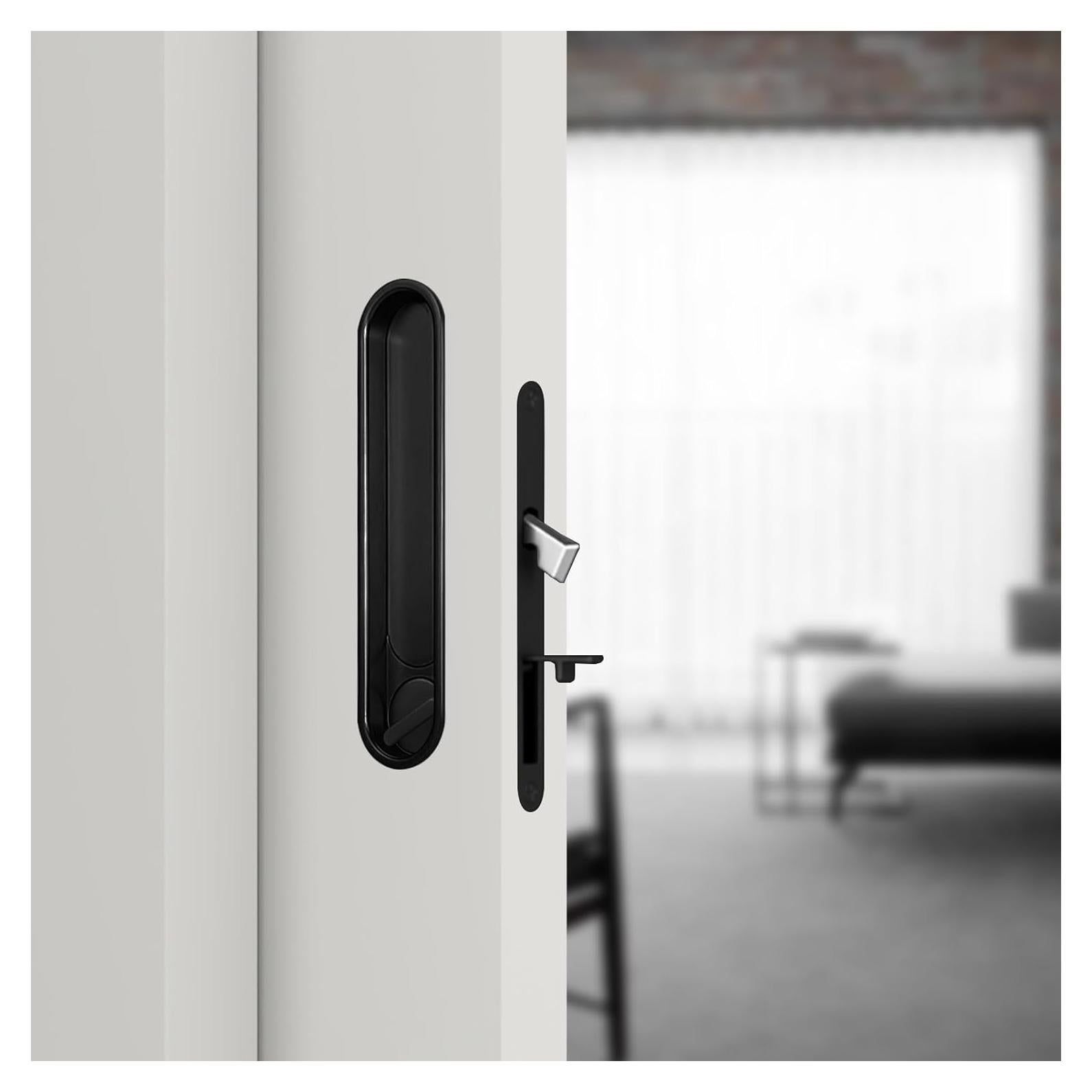Cerradura de Puerta Pocket Youthua con Tirador Negro Circular