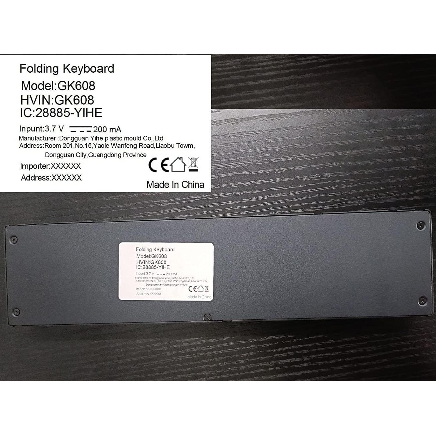 Teclado Bluetooth Geyes Plegable Aluminio para Móviles