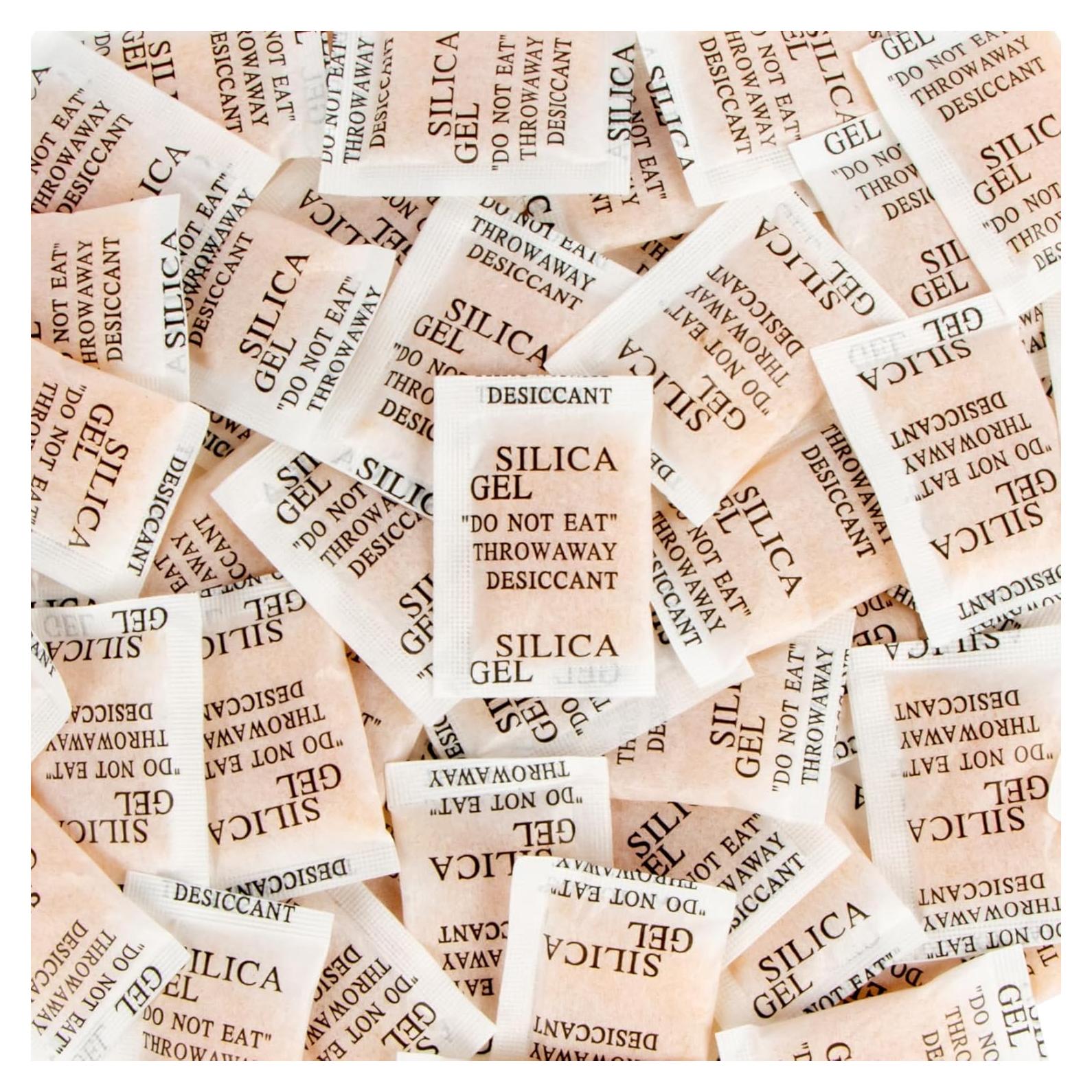 Paquetes de Silica Sukh 100PCS 2g Antihumedad Naranja