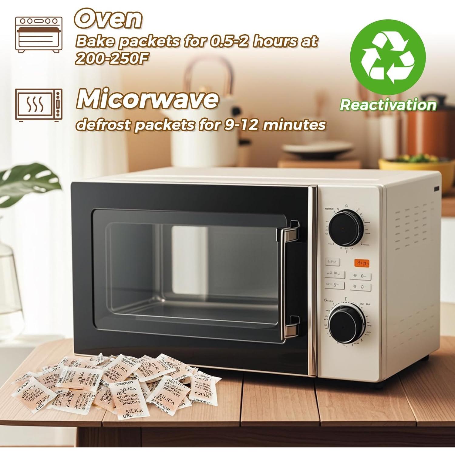 Paquetes de Silica Sukh 100PCS 2g Antihumedad Naranja