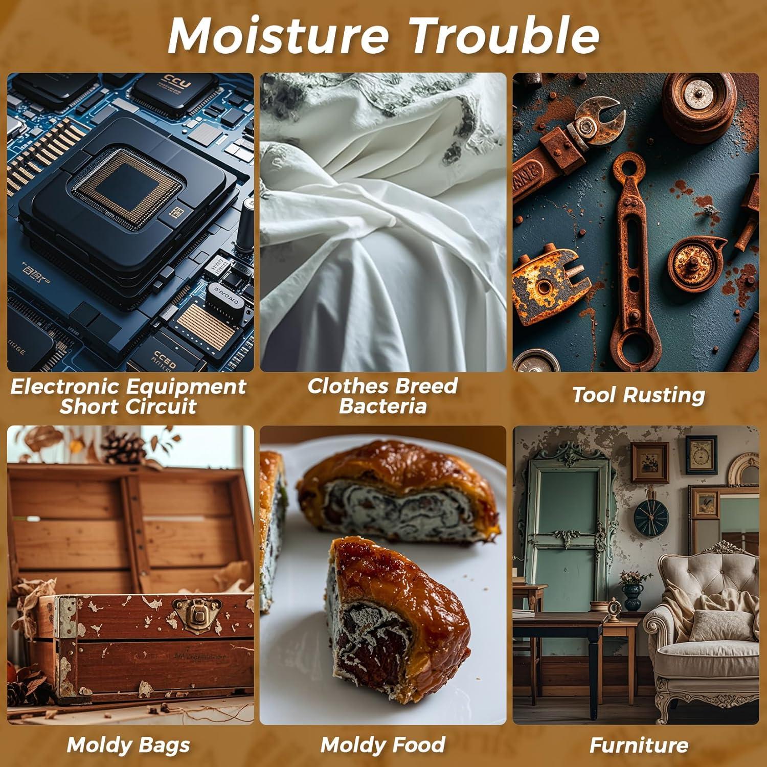 Paquetes de Silica Sukh 100PCS 2g Antihumedad Naranja