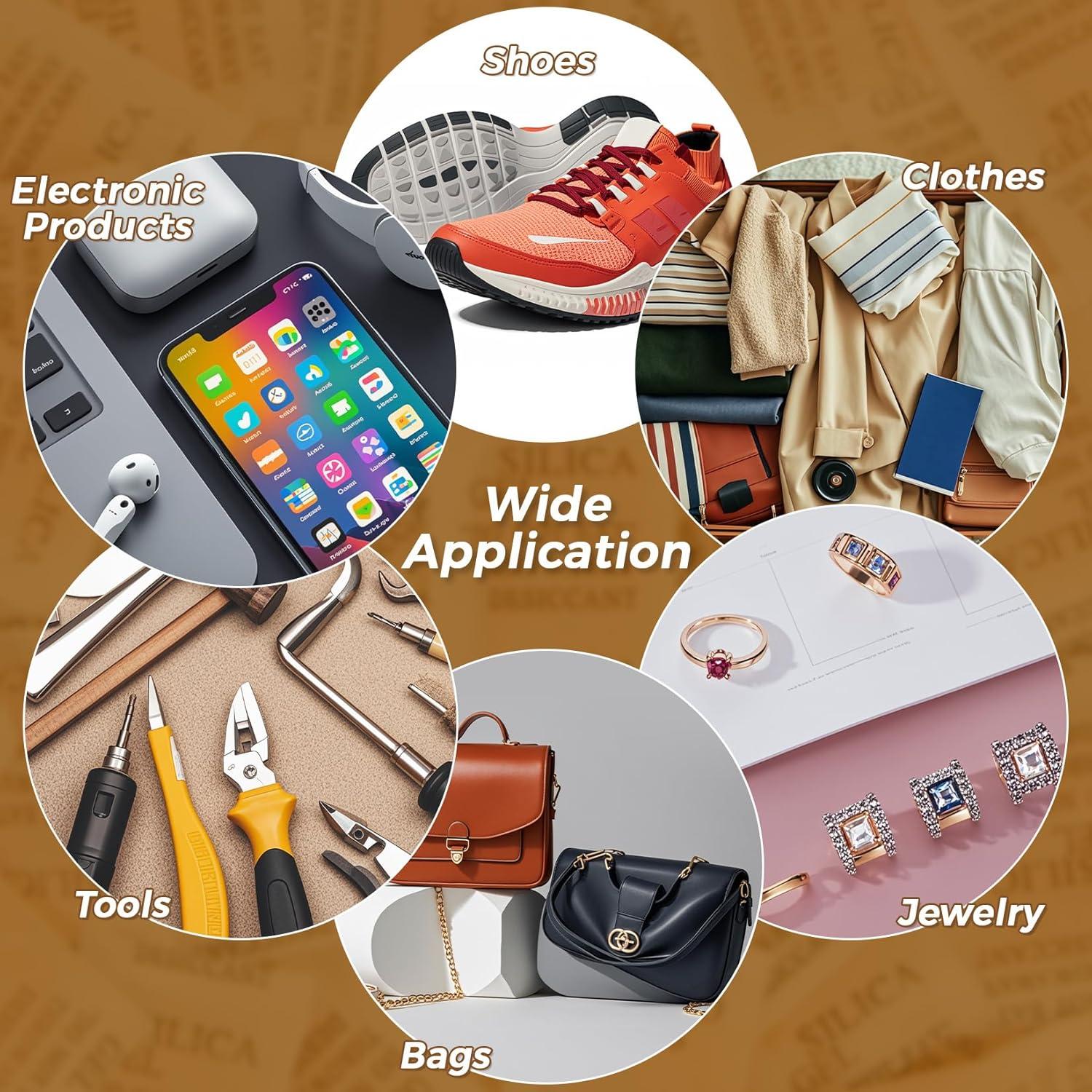 Paquetes de Silica Sukh 100PCS 2g Antihumedad Naranja