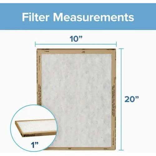 Filtro de Aire Filtrete 25.4x50.3x2.2 cm MERV 1 Paquete de 6