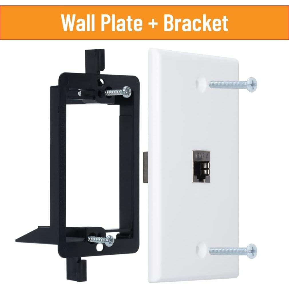 Placa de Pared Ethernet Cat7 YOEMELY 1 Puerto Blindada