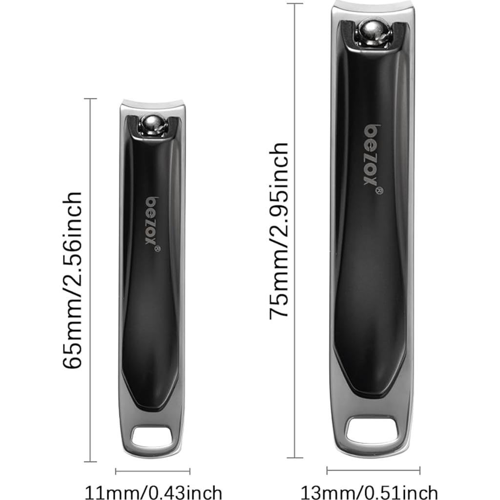 Cortauñas BEZOX Ergonómico 2 Piezas para Manos y Pies