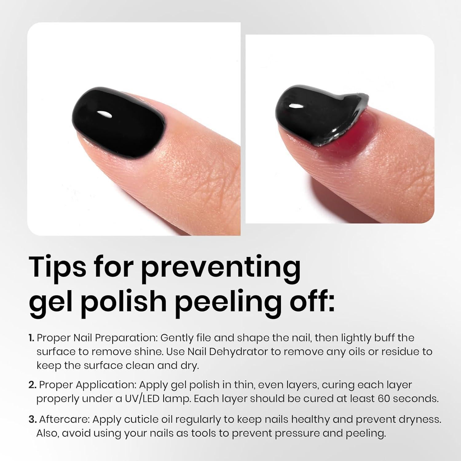 Set de Esmalte en Gel Beetles 3 Pcs - Top Coat, Base Coat y Negro 15ml