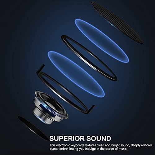 Teclado Electrónico JIKADA-61 con Soporte, Auriculares y Más