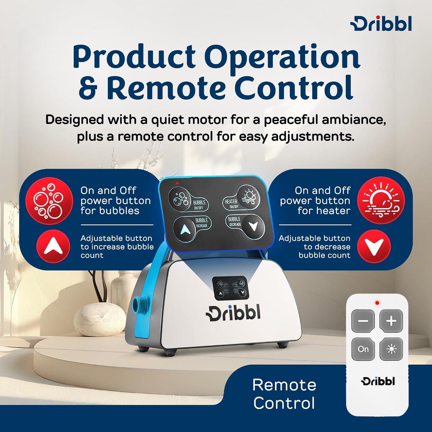 Alfombrilla de Masaje Eléctrica Dribbl Aqua 120x40 cm 6 Velocidades