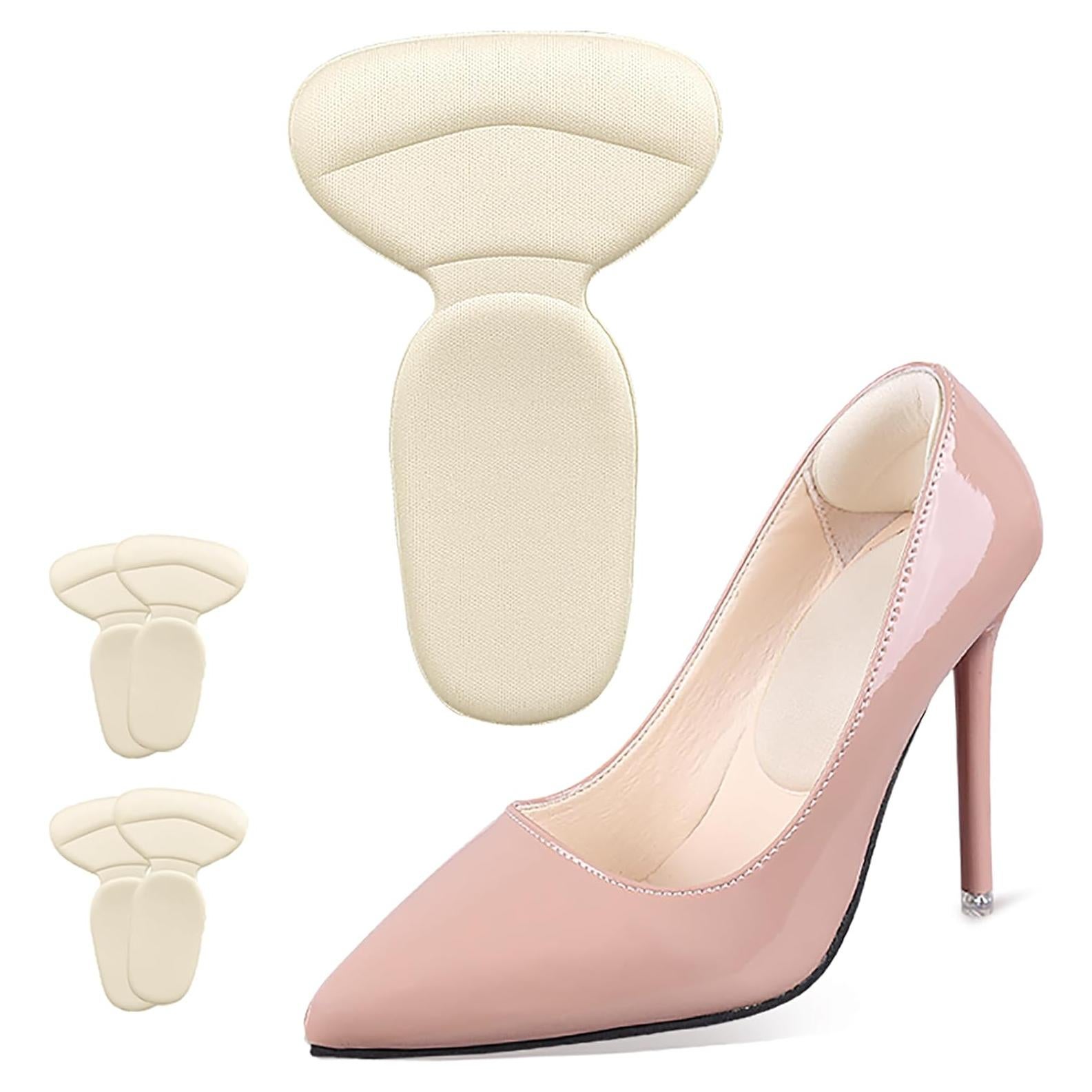 Protectores de Talón de Esponja Suave Comfwalk - 2 Pares Beige