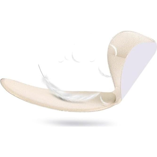 Protectores de Talón de Esponja Suave Comfwalk - 2 Pares Beige