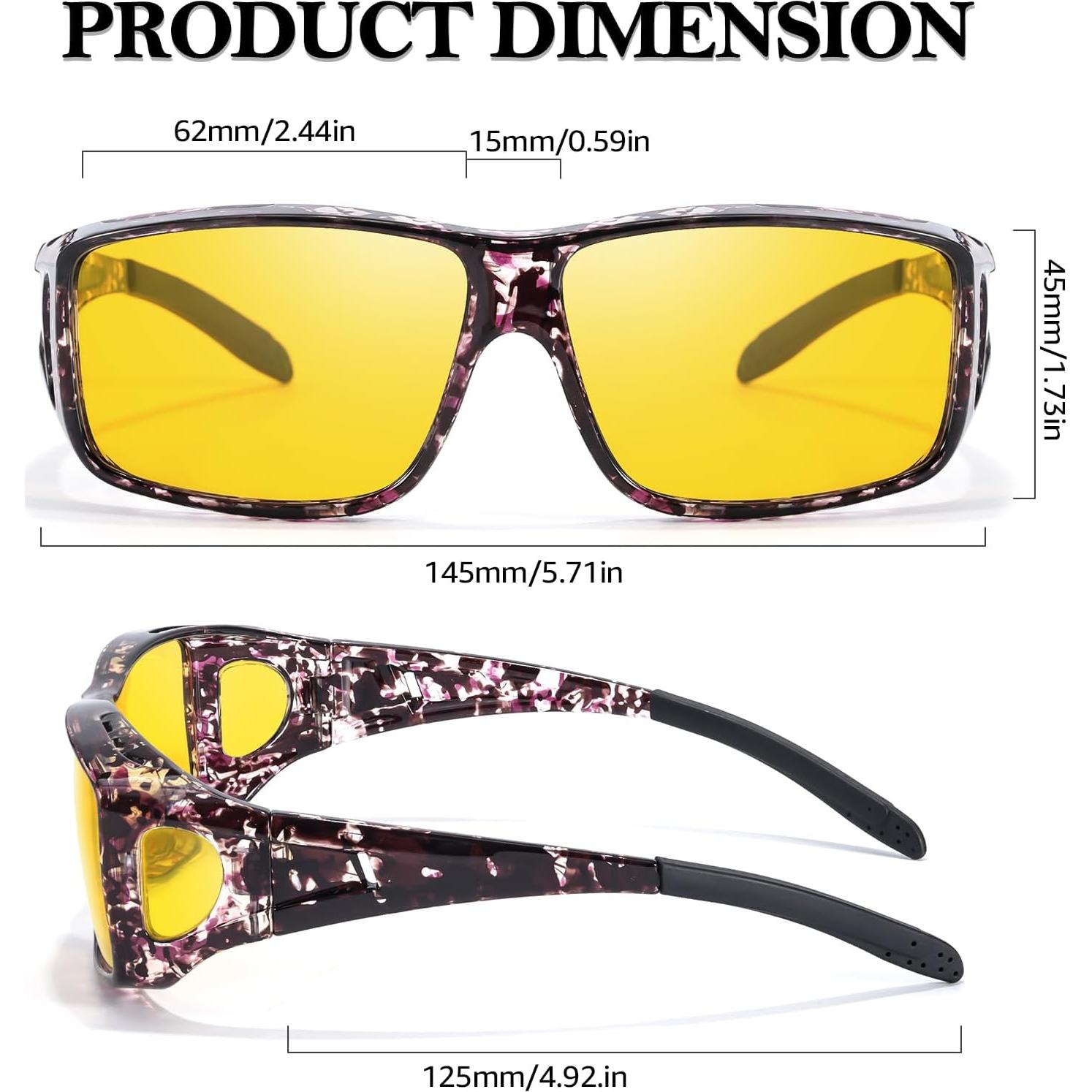 Gafas de Visión Nocturna TJUTR Polarizadas para Hombres y Mujeres