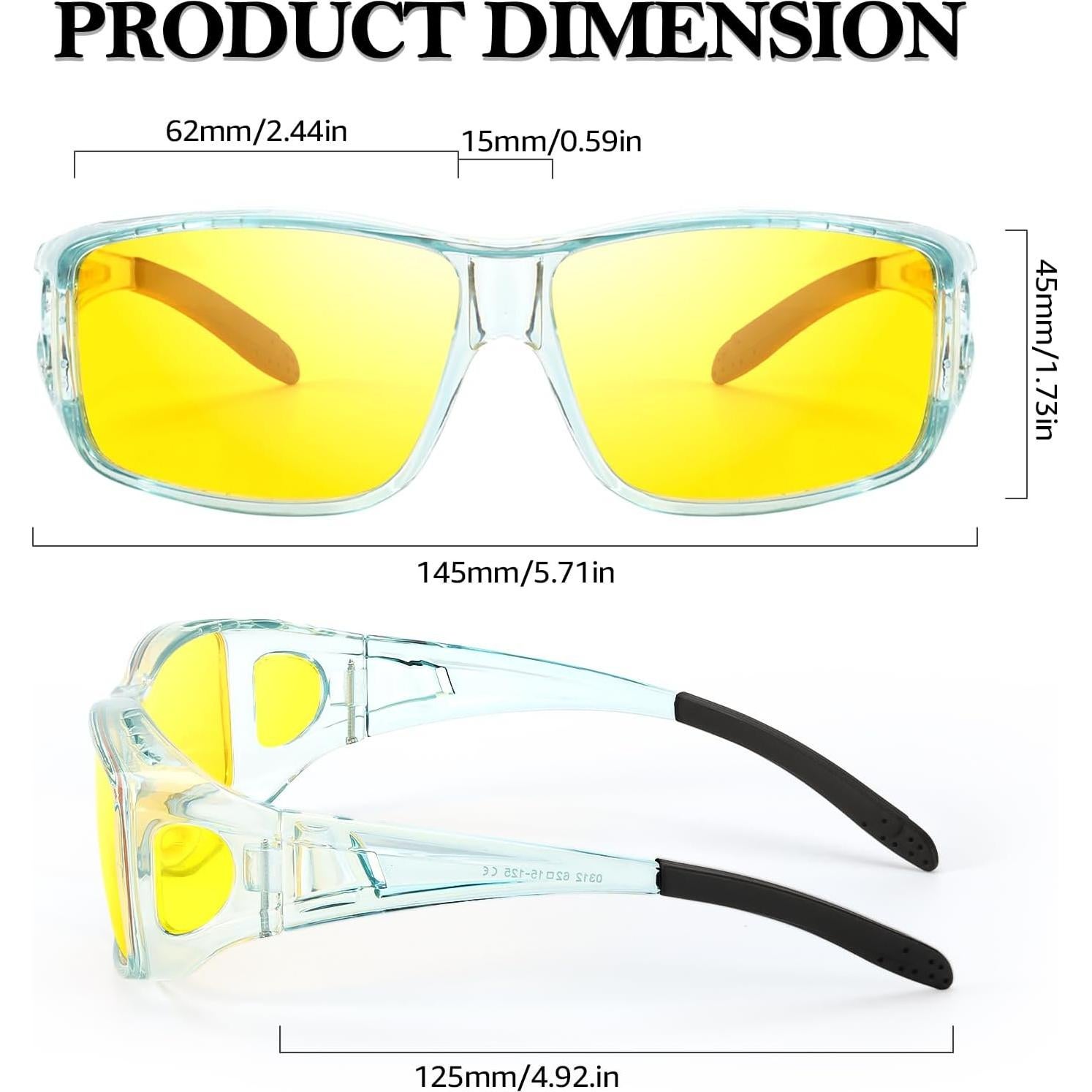 Gafas de Visión Nocturna TJUTR Polarizadas para Conducir