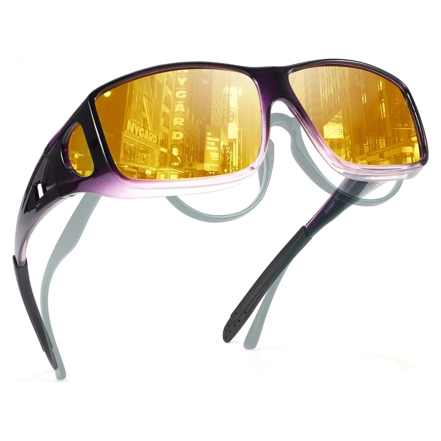 Gafas de Visión Nocturna TJUTR Polarizadas Amarillas Unisex